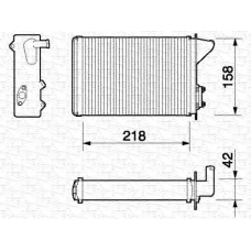 350218053000 MAGNETI MARELLI Теплообменник, отопление салона