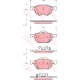 GDB3355<br />TRW<br />Комплект тормозных колодок, дисковый тормоз