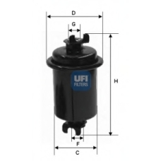 31.672.00 UFI Топливный фильтр