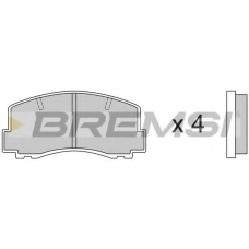 BP2256 BREMSI Комплект тормозных колодок, дисковый тормоз