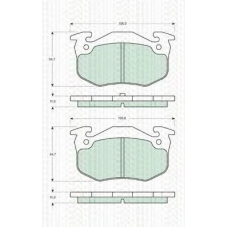 8110 10943 TRIDON Brake pads - rear