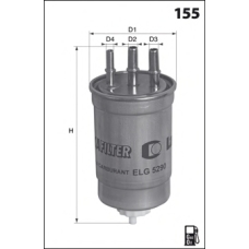 ELG5393 MECAFILTER Топливный фильтр