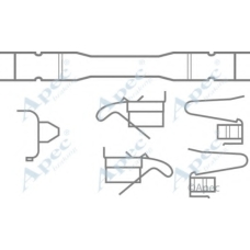 KIT505 APEC Комплектующие, тормозные колодки
