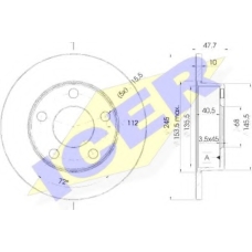 78BD2746-2 ICER Тормозной диск