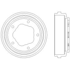 MBD015 MINTEX Тормозной барабан