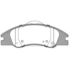 BPA1134.02 OPEN PARTS Комплект тормозных колодок, дисковый тормоз