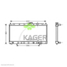 31-3227 KAGER Радиатор, охлаждение двигателя