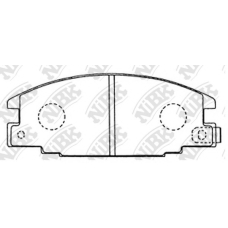 PN4196 NiBK Комплект тормозных колодок, дисковый тормоз