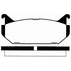 J PP-307AF JAPANPARTS Комплект тормозных колодок, дисковый тормоз