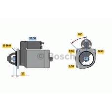 0 986 016 411 BOSCH Стартер