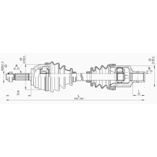 DRS6134.00 OPEN PARTS Приводной вал