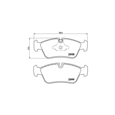 07.B314.33 BREMBO Комплект высокоэффективных тормозных колодок