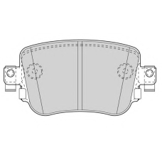FSL4485 FERODO Комплект тормозных колодок, дисковый тормоз