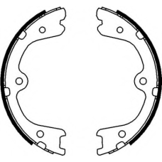 8DA 355 050-861 HELLA Комплект тормозных колодок, стояночная тормозная с