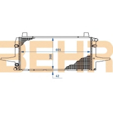 2108075 BEHR Radiator