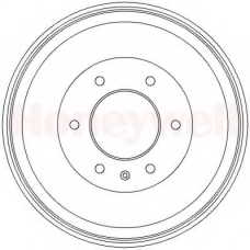 329326B BENDIX Тормозной барабан