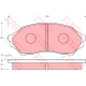 GDB7083<br />TRW<br />Комплект тормозных колодок, дисковый тормоз