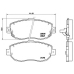 P 83 037 BREMBO Комплект тормозных колодок, дисковый тормоз