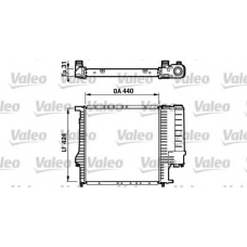 732198 VALEO Радиатор, охлаждение двигателя