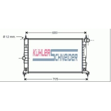 2000071 KUHLER SCHNEIDER Радиатор, охлаждение двигател