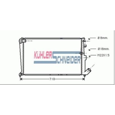 1502201 KUHLER SCHNEIDER Радиатор, охлаждение двигател