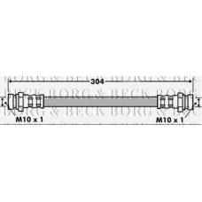 BBH7469 BORG & BECK Тормозной шланг