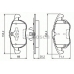 0 986 494 073 BOSCH Комплект тормозных колодок, дисковый тормоз