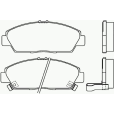 P 28 021 BREMBO Комплект тормозных колодок, дисковый тормоз