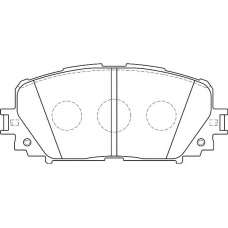 WBP24708A WAGNER LOCKHEED Комплект тормозных колодок, дисковый тормоз