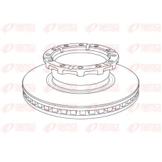 NCA1159.20 KAWE Тормозной диск