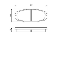 0 986 461 133 BOSCH Комплект тормозных колодок, дисковый тормоз