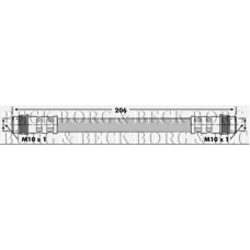 BBH6274 BORG & BECK Тормозной шланг