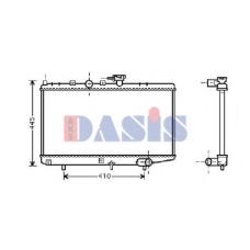 510054N AKS DASIS Радиатор, охлаждение двигателя