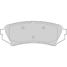 FD6978A NECTO Комплект тормозных колодок, дисковый тормоз