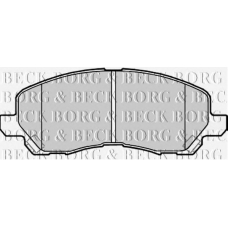 BBP2173 BORG & BECK Комплект тормозных колодок, дисковый тормоз