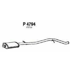 P4794 FENNO Средний глушитель выхлопных газов