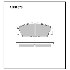 ADB0378 Allied Nippon Тормозные колодки