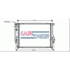 1400231 KUHLER SCHNEIDER Радиатор, охлаждение двигател