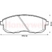 572345B BENDIX Комплект тормозных колодок, дисковый тормоз