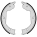 S 06 511 BREMBO Комплект тормозных колодок, стояночная тормозная с