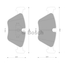 0 986 AB4 429 BOSCH Комплект тормозных колодок, дисковый тормоз