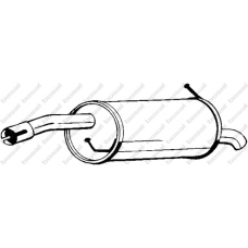 154-159 BOSAL Глушитель выхлопных газов конечный