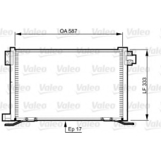 818991 VALEO Конденсатор, кондиционер