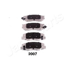 PA-2007AF JAPANPARTS Комплект тормозных колодок, дисковый тормоз