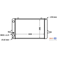 8MK 376 768-051 HELLA Радиатор, охлаждение двигателя