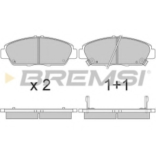 BP2621 BREMSI Комплект тормозных колодок, дисковый тормоз