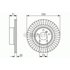 0 986 479 727 BOSCH Тормозной диск