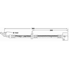 FBH6550 FIRST LINE Тормозной шланг