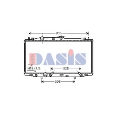 100042N AKS DASIS Радиатор, охлаждение двигателя