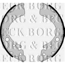 BBS6160 BORG & BECK Комплект тормозных колодок
